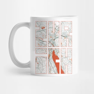 Zurich, Switzerland City Map Typography - Bohemian Mug